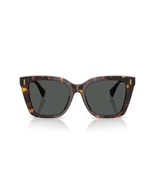 Ralph Black 53Mm Square Sunglasses