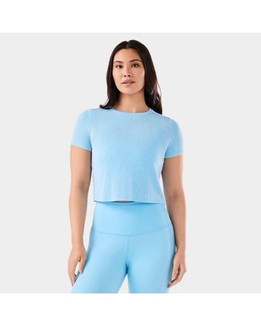 Tavi Blue Ribbed Tee