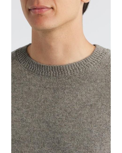 Pendleton Gray Wool Crewneck Sweater for men
