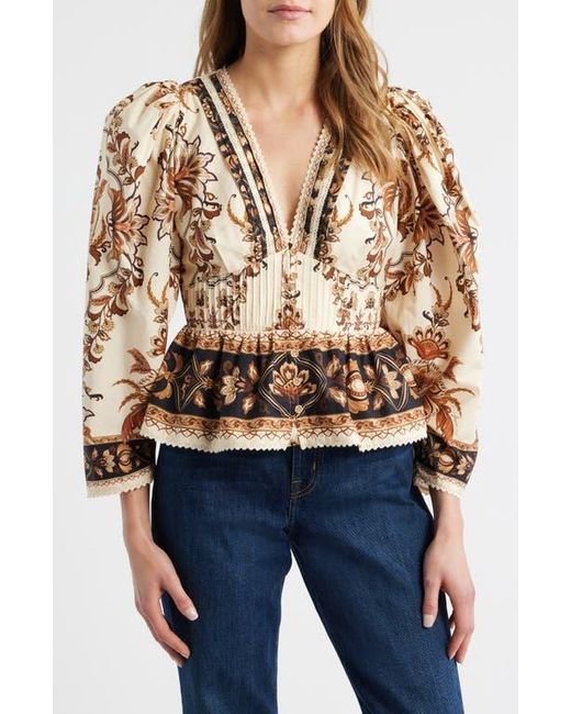 Farm Rio Natural Majestic Garden Cotton Top