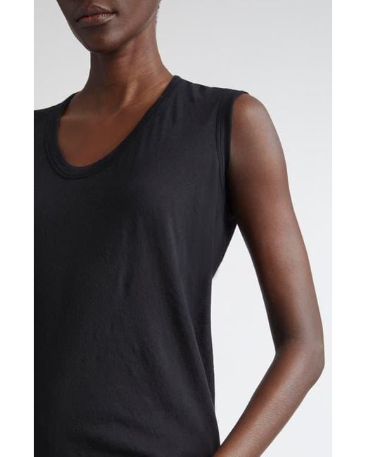 Rick Owens Black Forever Basic Cotton Vest
