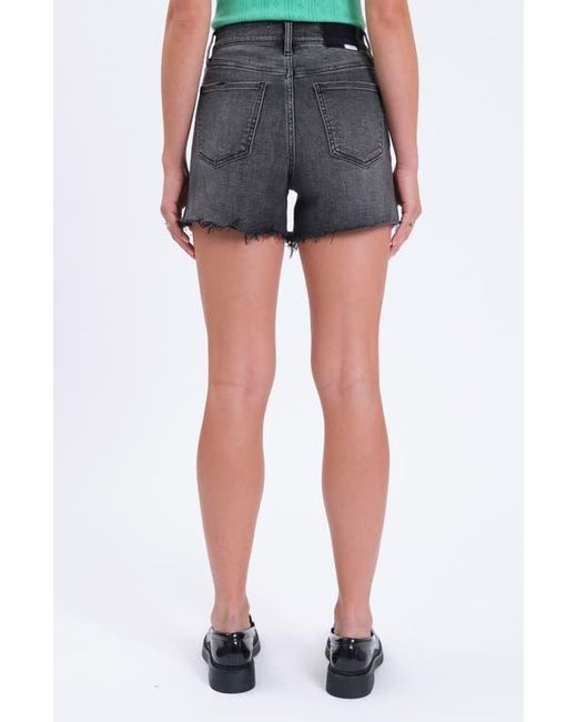 DAZE Blue Bottom Line Cutoff Denim Shorts