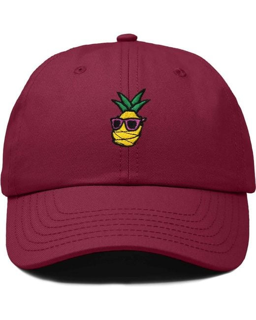 Alix Pineapple Embroidered Dad Hat for men