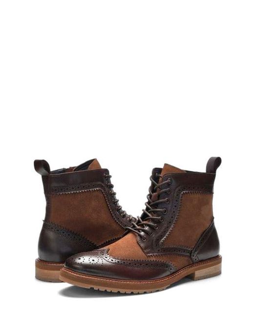 A. Veer Brown Langston Wingtip Boot for men