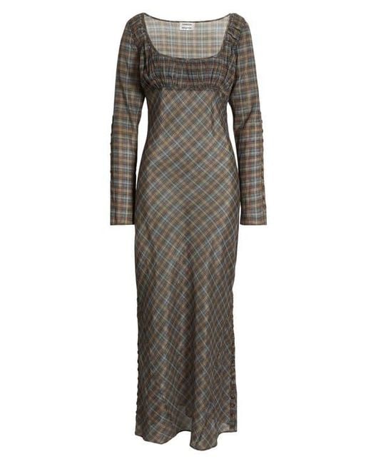 dressy maxi dresses with sleeves Women's Drawn To The Horizon Navy Multi Print Short Sleeve Maxi Dress | Size: M