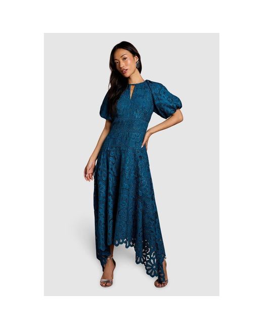 black and peach lace dress Shirah, 20s peach silk and black lace dress – One Vintage main image 1