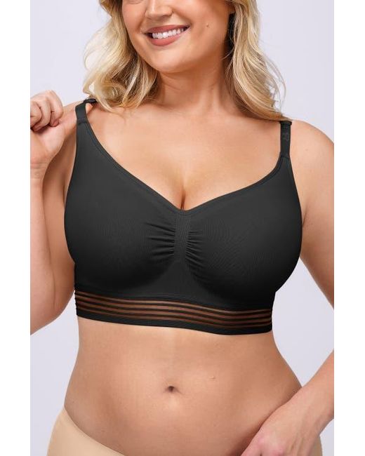 Shapellx Black Wireless Full Coverage Seamless Bra