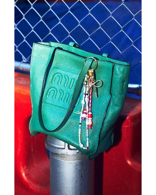 BaubleBar Metallic Bow Bag Charm