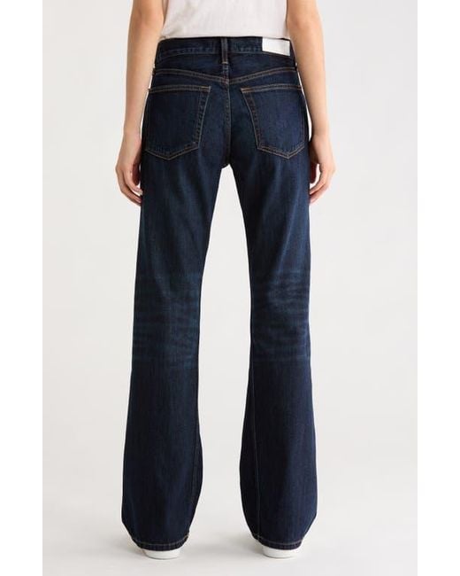 Re/done Blue Twisted Bootcut Jeans