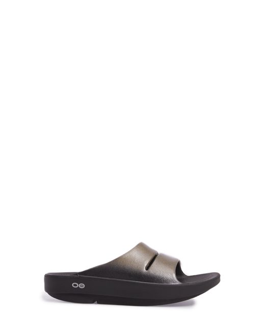 OOFOS Ooahh Luxe Slide Sandal in White Lyst