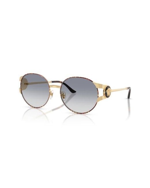 Versace Blue 54Mm Round Sunglasses
