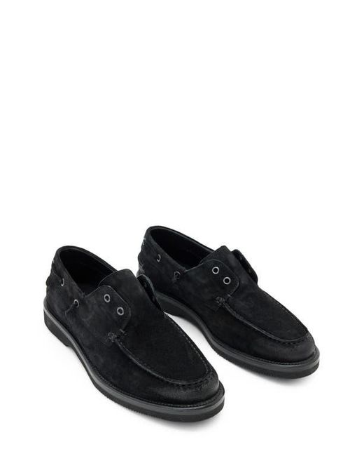 John Varvatos Black Varick Deck Shoe for men