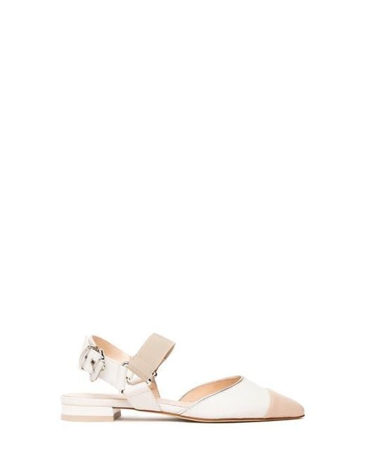 Nero Giardini White Pointed Toe Flat