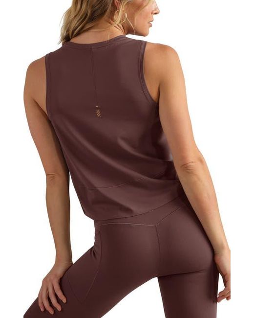 Rhone Purple Serene Crop Performance Tank