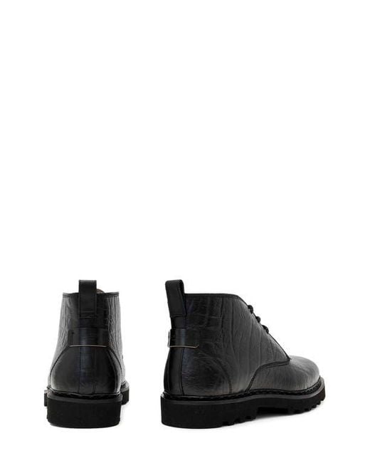 AllSaints Black Skiff Mid Boot for men