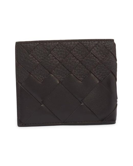 Bottega Veneta Black Intrecciato Dégradé Leather Bifold Wallet for men