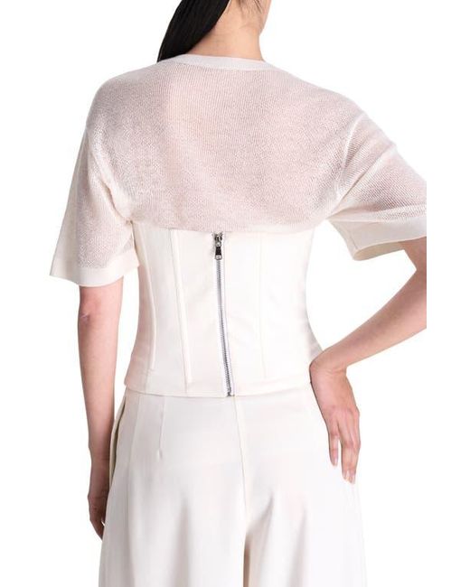 Twp White Jillian Bustier Strapless Top