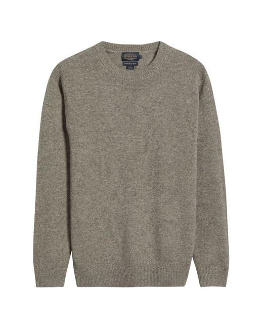 Pendleton Gray Wool Crewneck Sweater for men