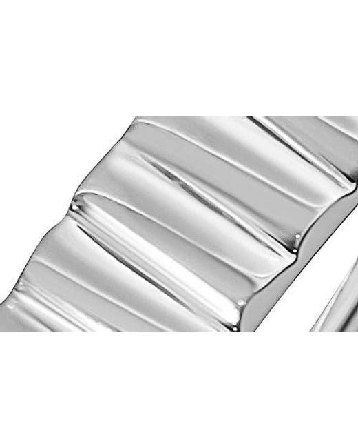 Bony Levy White 14K Fluted Stackable Band Ring