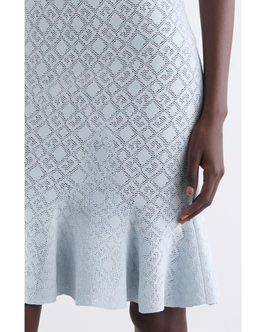 Givenchy Blue Monogram 72 Jacquard Knit Polo Dress