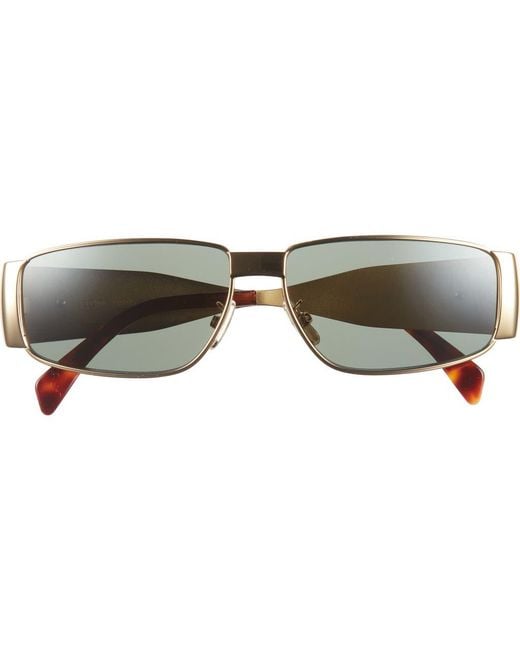 Céline Brown Triomphe 06 59Mm Rectangular Sunglasses for men