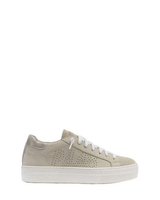 P448 White Thea Platform Sneaker