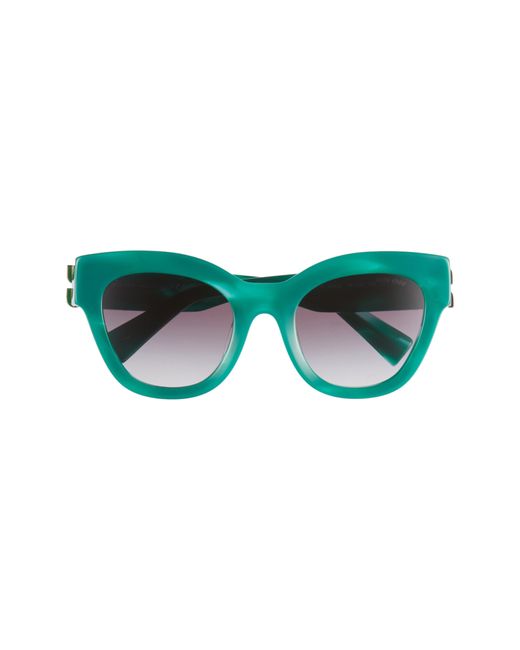 Miu Miu Green 51mm Gradient Square Sunglasses
