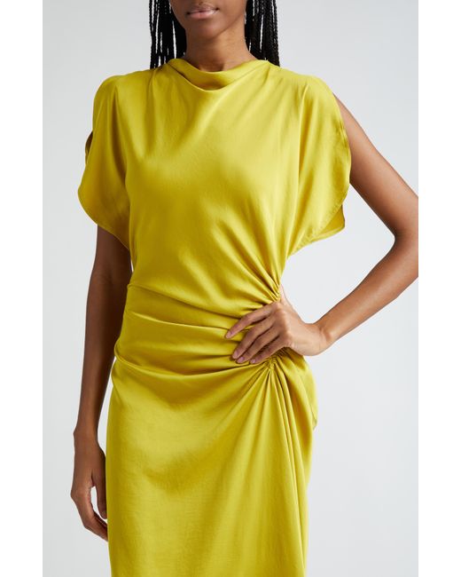 A.L.C. Yellow A. L.c. Nadia Side Twist Maxi Dress