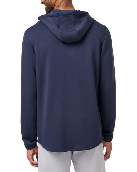 Travis Mathew Blue Fibercloud Hoodie for men
