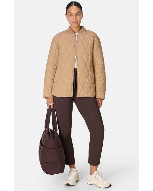 Sweaty Betty Natural On The Move Quilted Jacket