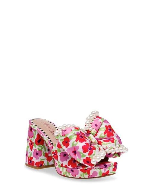 Betsey Johnson Red Maccie Platform Sandal