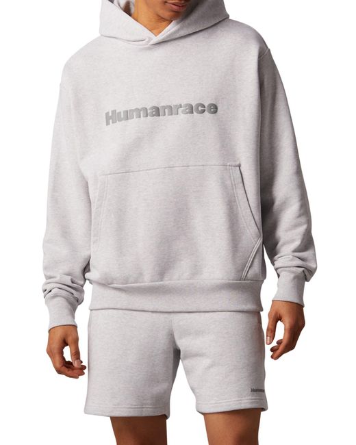 Adidas Originals Gray Adidas X Pharrell Williams Humanrace Hoodie for men