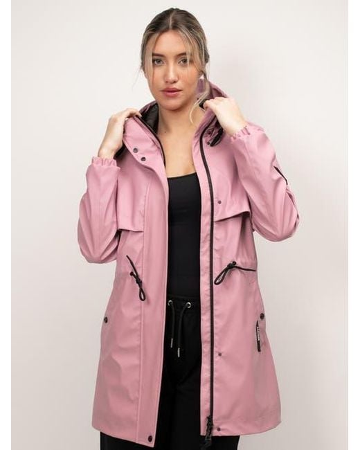Jacket Pink Aurora Cape Raincoat