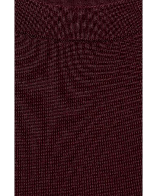 Mango Red Crewneck Wool Sweater for men
