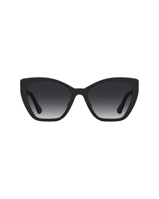 Moschino Black 55mm Gradient Cat Eye Sunglasses