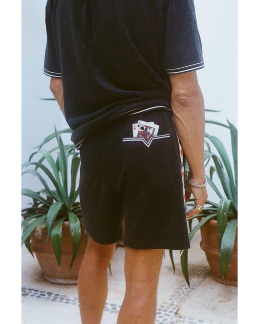 Tombolo Black 'Vicey Dicey' Cabana Shorts