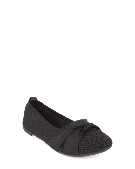 Tahari Black Lorient Pointed Toe Flat