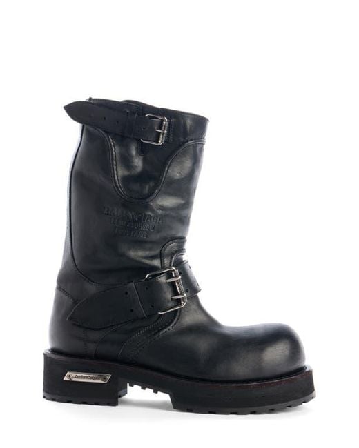 Balenciaga Black Venom Engineer Boot for men