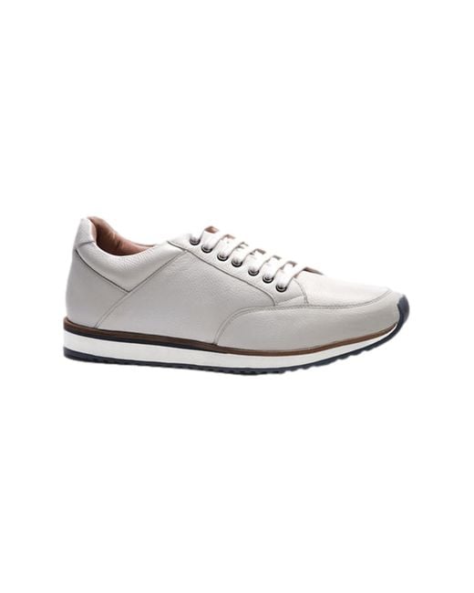 A. Veer White Brooklyn Sneaker for men