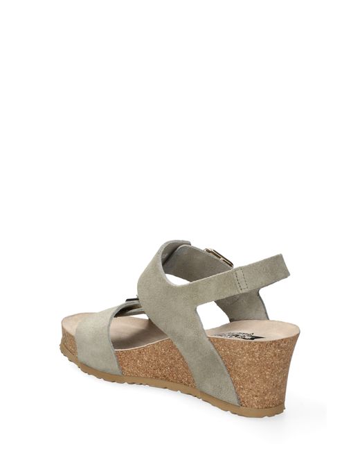 Mephisto Metallic Lissandra Platform Wedge Sandal