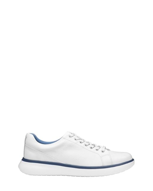 White Johnston Murphy Sneakers For Men