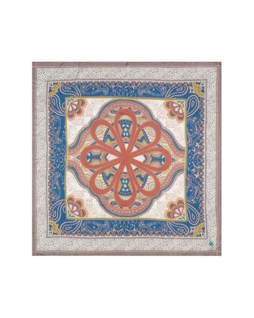 Henna & Hijabs Blue Silk Twill Square Headscarf