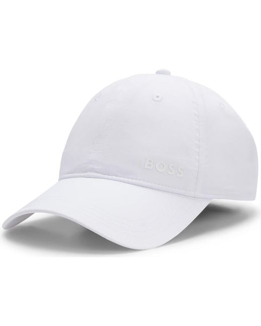 Boss White Lach Baseball Cap for men