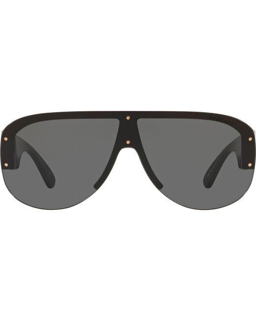 Versace Gray 148Mm Shield Sunglasses for men