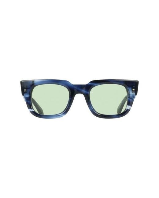 Ferragamo Blue 49Mm Small Rectangle Sunglasses for men