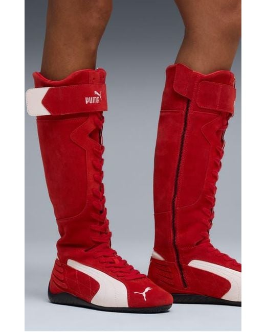PUMA Red Speedcat Sneaker Boot