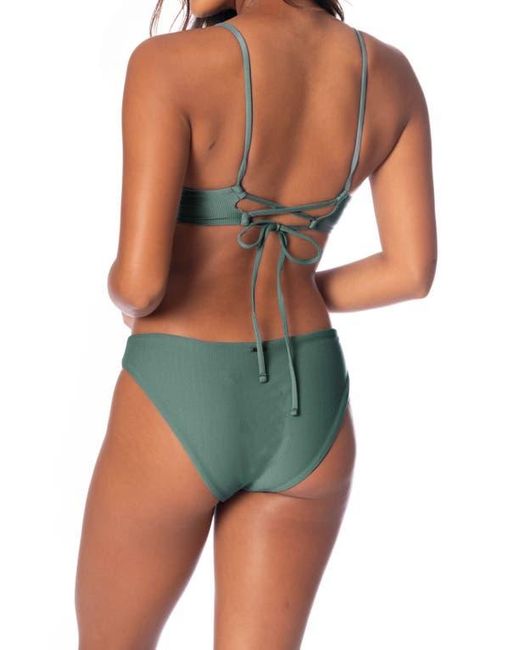 Maaji Blue Eucalyptus Sublimity Reversible Bikini Bottoms