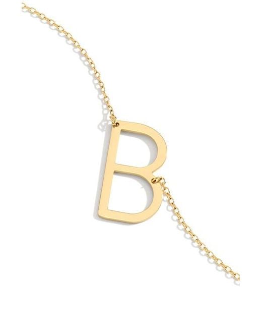 Mint & Lily Metallic Statement Initial Necklace