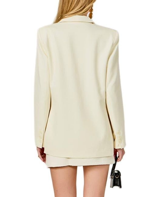 Endless Rose White Two-Button Blazer