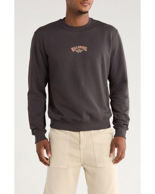 Billabong Black Short Sands Crewneck Sweatshirt for men